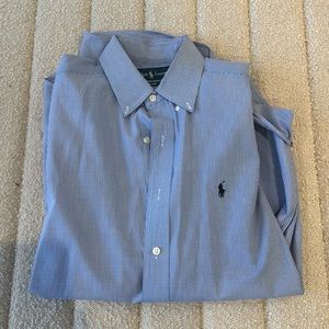 Polo Ralph Lauren Long Sleeve Blue Checkered Button Up.